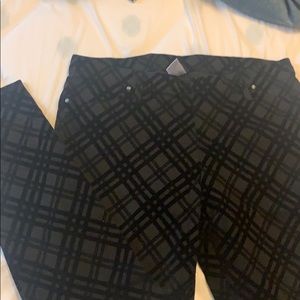 Time and True cotton and velvet jeggings